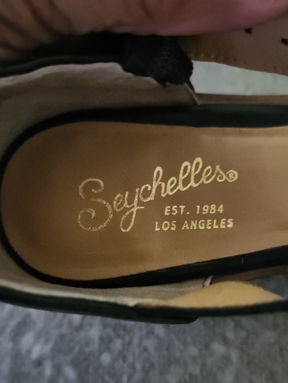 Seychelles Lock and Key Black Leather Mary Jane Block Heels Sz 6.5 Dark Academia - Picture 2 of 10